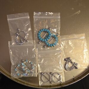 5 Pairs--Surgical Steel Nipple Rings
